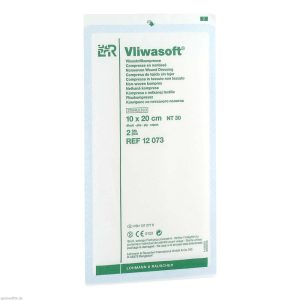 Vliwasoft Vliesstoffkompresse 6-fach steril 2 Stk. 10 x 20 cm - 2 Stück