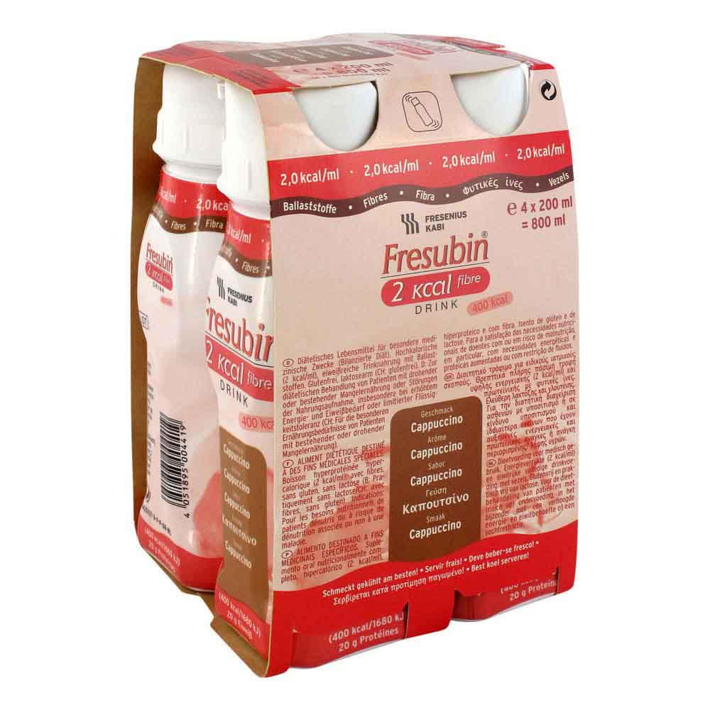 Fresubin 2 kcal Fibre DRINK 4 Stk. Cappuccino - 4 Stück