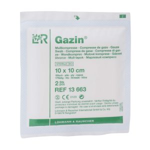 Gazin Mullkompresse steril 2 Stk. 16-fach 10 x 10 cm - 2 Stück