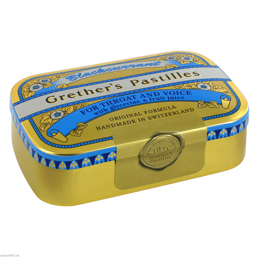 Grethers Pastillen Blackcurrant 110 g - 110g
