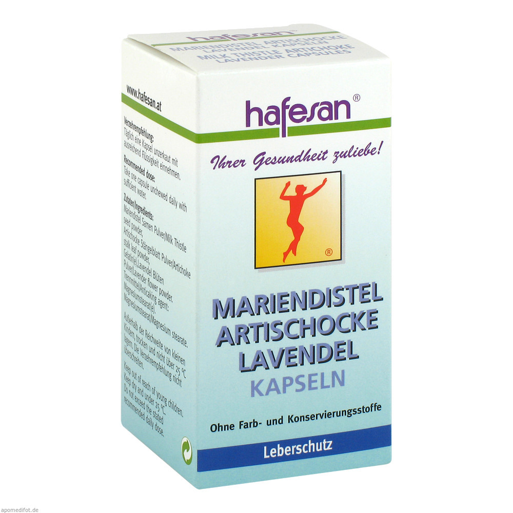 Hafesan Mariendistel + Artischocke + Lavendel Kapseln 60 Stk. - 60 Stück
