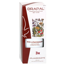 DRAPAL Löwenzahn bio Pflanzensaft - 3 x 200 ml