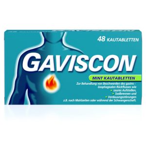 Gaviscon Kautabletten Mint - 48 Stück