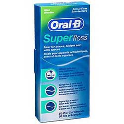 Oral-B SuperFloss 50 Fäden - 50 Stück