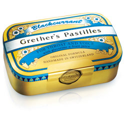 Grethers Pastillen Blackcurrant zuckerfrei 110 g - 110g