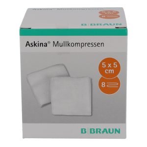 Mullkompresse Askina 8-fach steril 50 Stk. 25 X 2 5 x 5 cm - 50 Stück