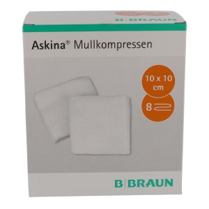 Mullkompresse Askina 8-fach steril 50 Stk. 25 X 2 10 x 10 cm - 50 Stück