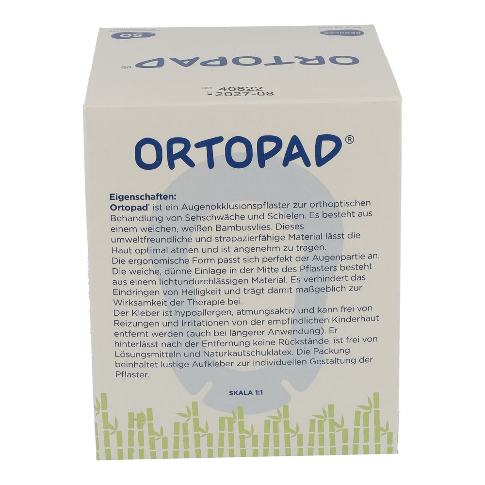 Ortopad Augenokklusionspflaster 50 Stk. Regular - 50 Stück