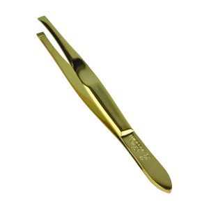 Mag. Doskar Pinzette vergoldet 1 Stk. Gerade 8 cm - 1 Stück