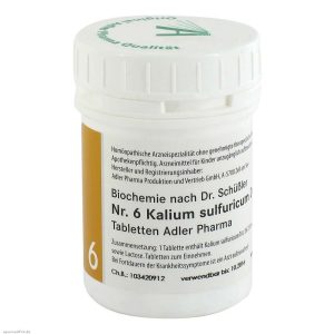Adler Pharma Schüßler Tabletten Nr. 6 Kalium Sulfuricum D 6 100 g - 100g