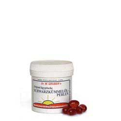 Dr. Grubers Schwarzkümmelöl 500mg Perlen - 80 Stück