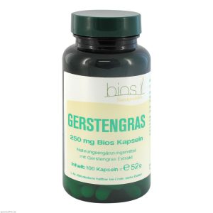 Bios Gerstengras Kapseln 250 mg - 100 Stück