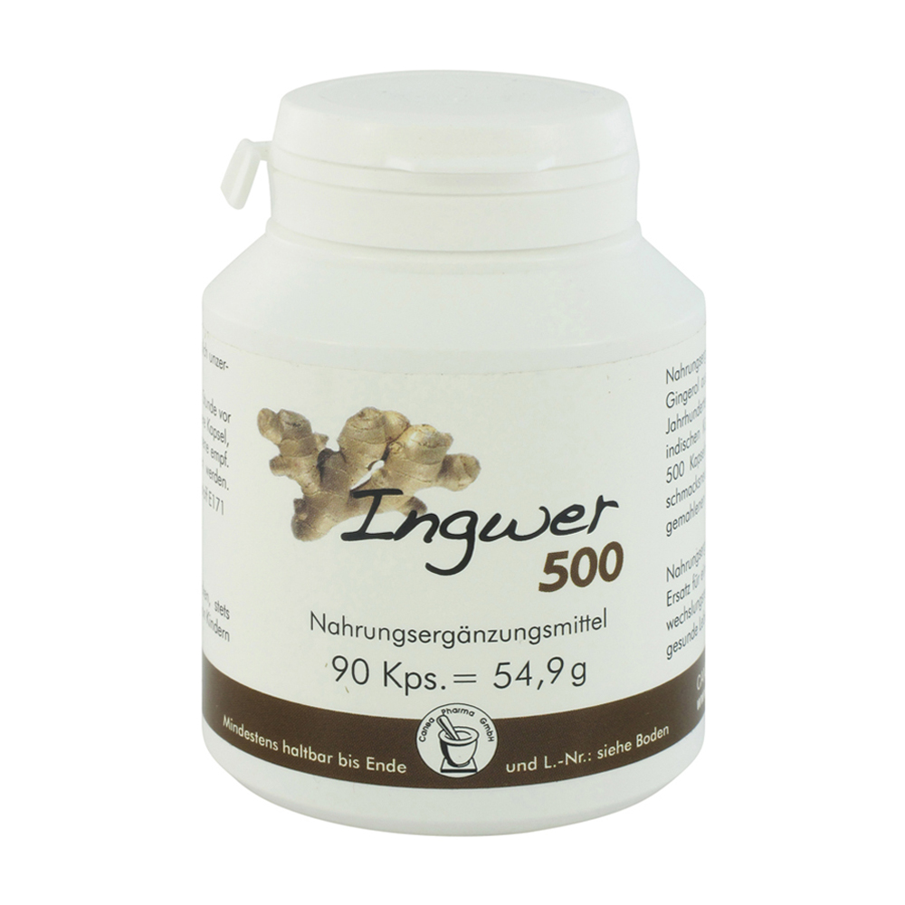Ingwer Kapseln 500 mg 90 Stk. - 90 Stück