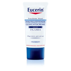 Eucerin UREA Nachtcreme hautglättend mit Urea 5% für trockene Haut - 50ml