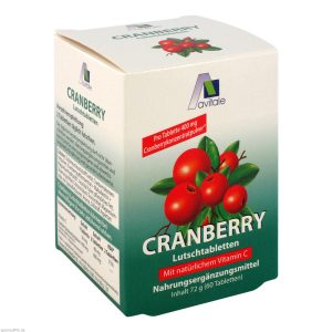 Avitale Cranberry Lutschtabletten + Vitamin C 60 Stk. - 60 Stück