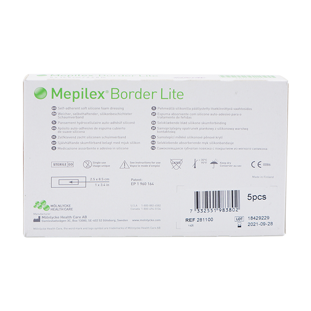 Mölnlycke Mepilex Border Lite Verband 5 Stk. 5 x 12