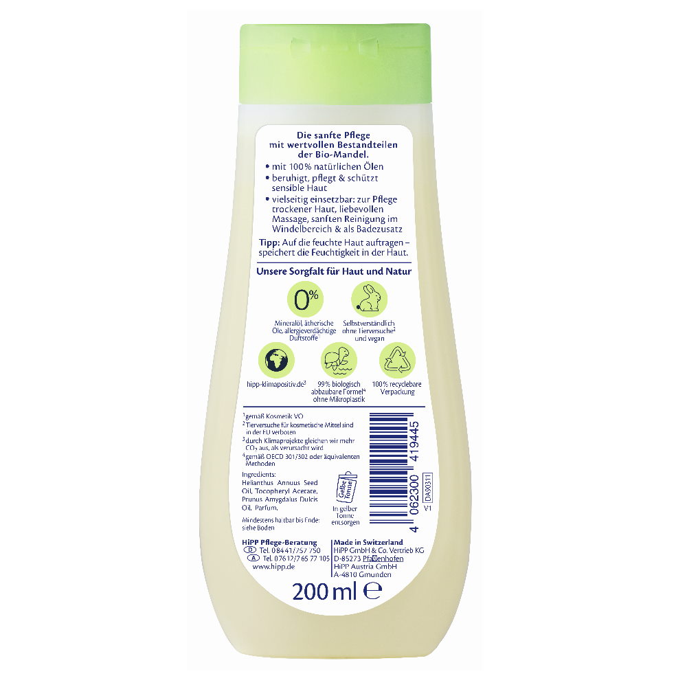 Hipp Babysanft Pflegeöl 9600 200 ml - 200ml
