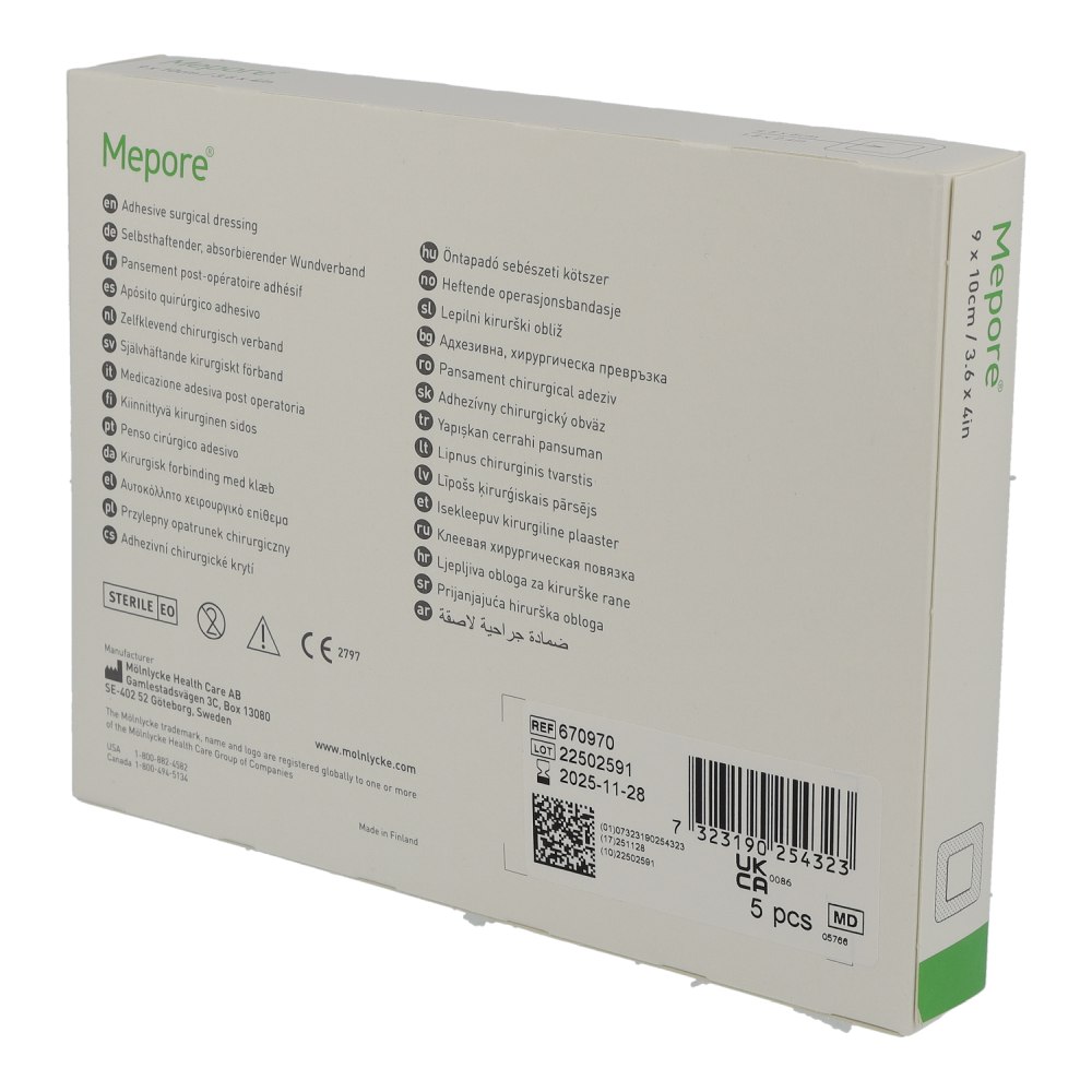 Mölnlycke Mepore Verband Steril pharm 5 Stk. 9 x 10 cm - 5 Stück