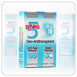syNeo 5 Deo-Antitranspirant Reise-Packung - 8 Stück