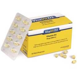 VivaVit Vitamin D3 Weichkapseln 50 mcg (2000 I.E.) 60 Stk. - 60 Stück