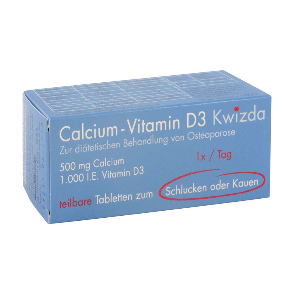 Kwizda Calcium + Vitamin D3 Schluck- und Kautabletten 28 Stk. - 28 Stück