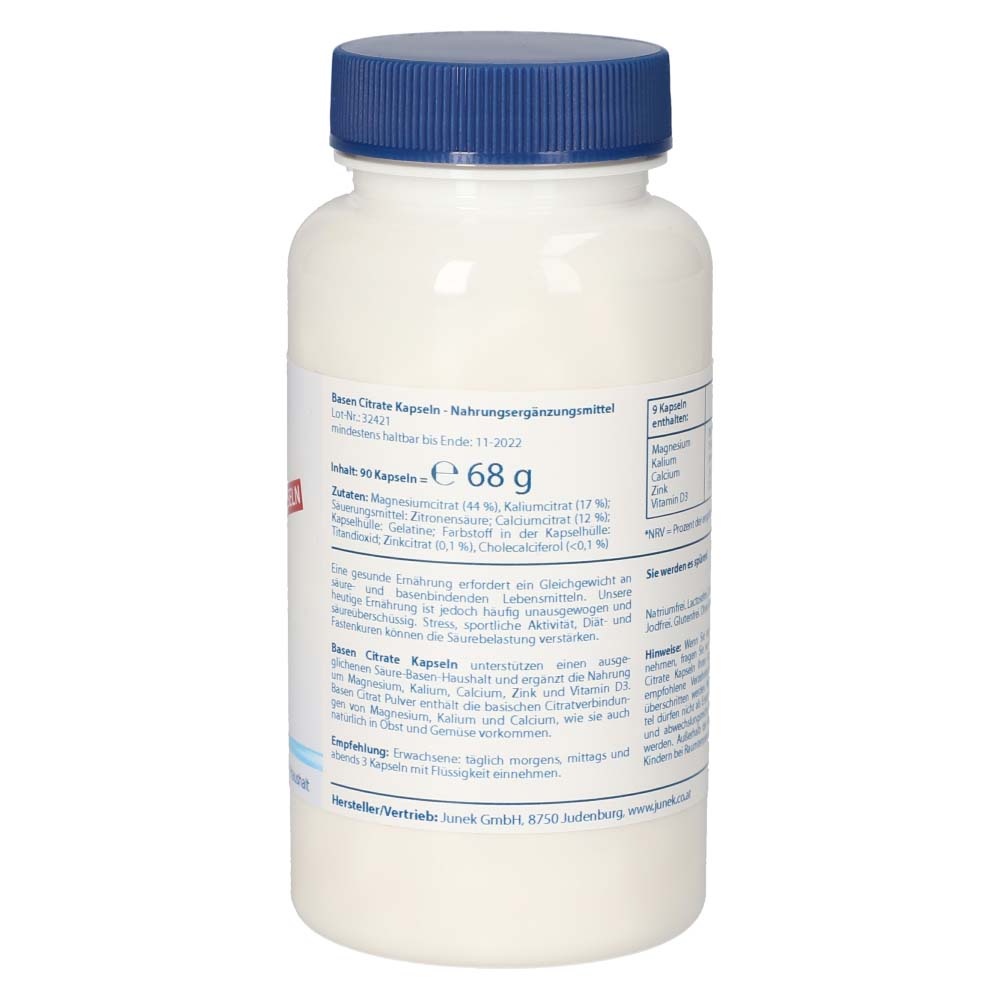 Basen Citrate Kapseln - 90 Stück