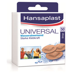 Hansaplast Universal Rundpflaster wasserabweisend - 50 Stück