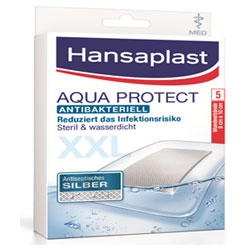 Hansaplast Aqua Protect MED antibakteriell XXL - 5 Stück