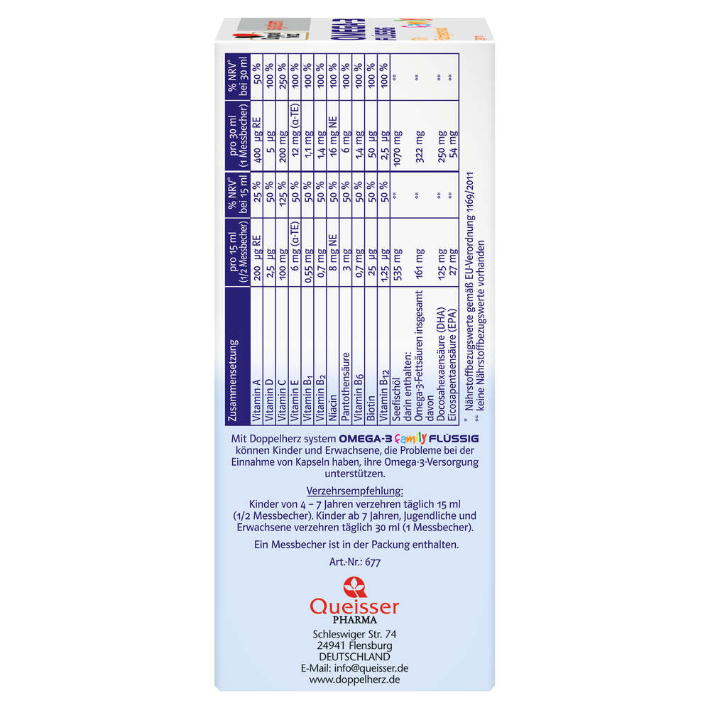 Doppelherz Omega 3 family flüssig 250 ml - 250ml