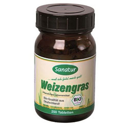 Sanatur Bio Weizengras Tabletten 400 mg 250 Stk. - 250 Stück
