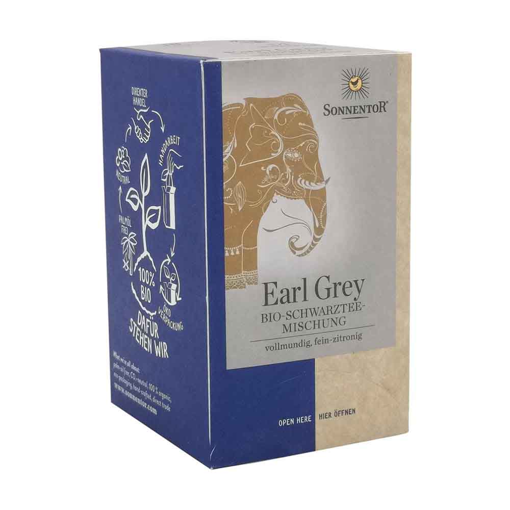 Sonnentor Earl Grey Schwarztee 18 Btl. BIO - 18 Beutel