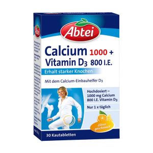 Abtei Calcium 1000 + D3 Osteo Vital Kautabletten 30 Stk. - 30 Stück