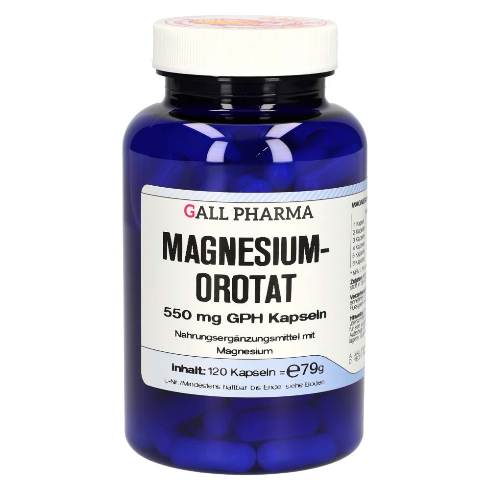 Gall Pharma Magnesiumorotat 550 mg Kapseln 120 Stk. - 120 Stück