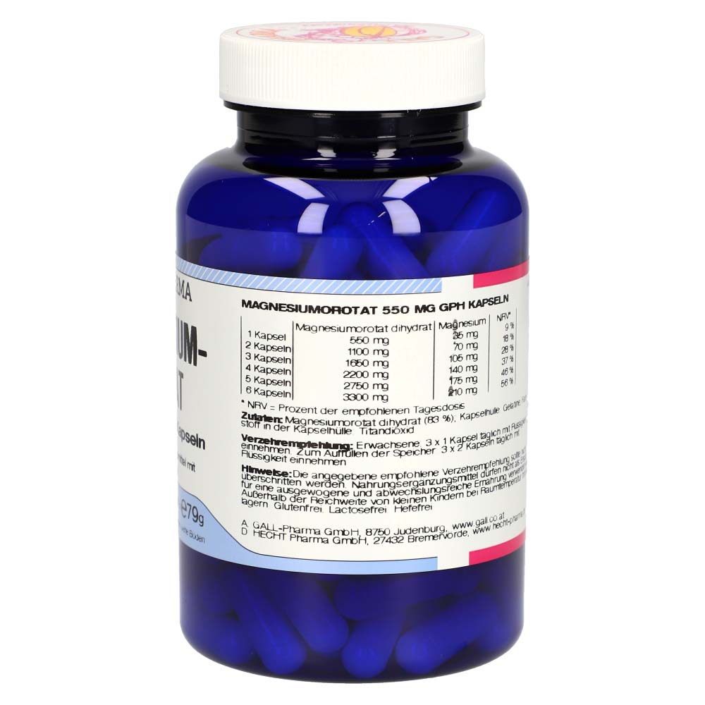 Gall Pharma Magnesiumorotat 550 mg Kapseln 120 Stk. - 120 Stück