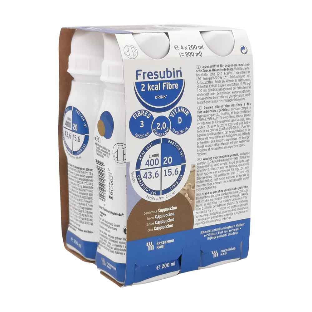 Fresubin 2 kcal Fibre DRINK 4 Stk. Cappuccino - 4 Stück