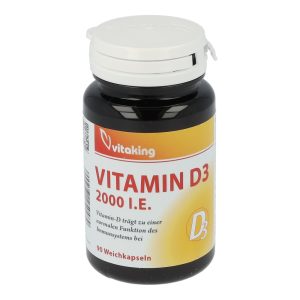 Vitaking Vitamin D3 Kapseln 90 Stk. 2000IE - 90 Stück