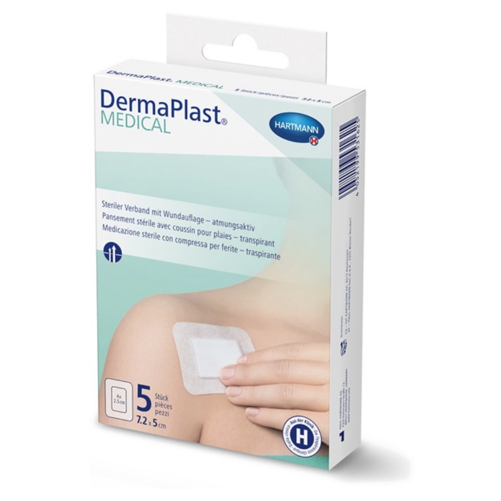 Dermaplast Wundpflaster Atmungsaktiv 15 x 9 cm 5 Stk. - 5 Stück
