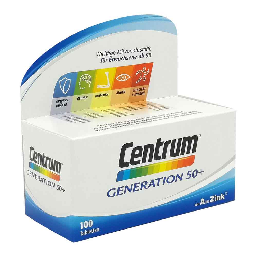 Centrum A-Z Generation 50+ Tabletten - 100 Stück