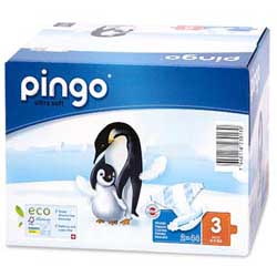 Bio Windeln Midi Jumbo 4-9kg Pinguin – Pingo Swiss - 88 Stück