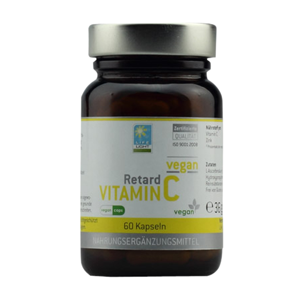 Life Light Vitamin C Retard Kapseln Vegan 60 Stk. - 60 Stück