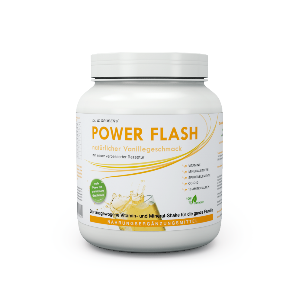Dr. Grubers POWER-FLASH Vanille 1000 g - 1kg