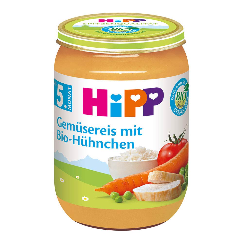 Hipp Gemüsereis mit Bio-Hühnchen 190 g - 190g