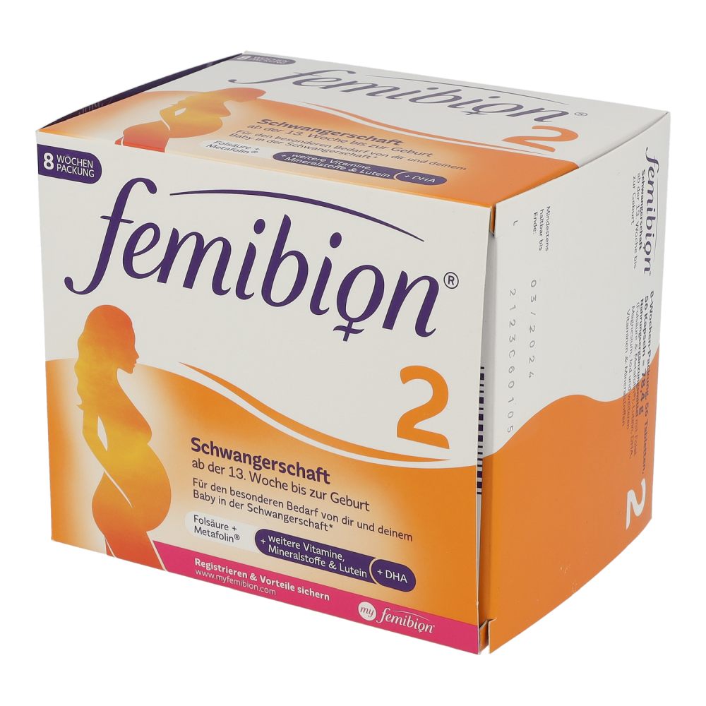 Femibion 2 Schwangerschaft / 56 Tabletten + 56 Kapseln - 112 Stück