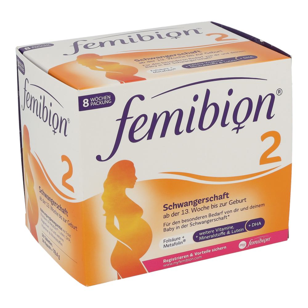 Femibion 2 Schwangerschaft / 56 Tabletten + 56 Kapseln - 112 Stück