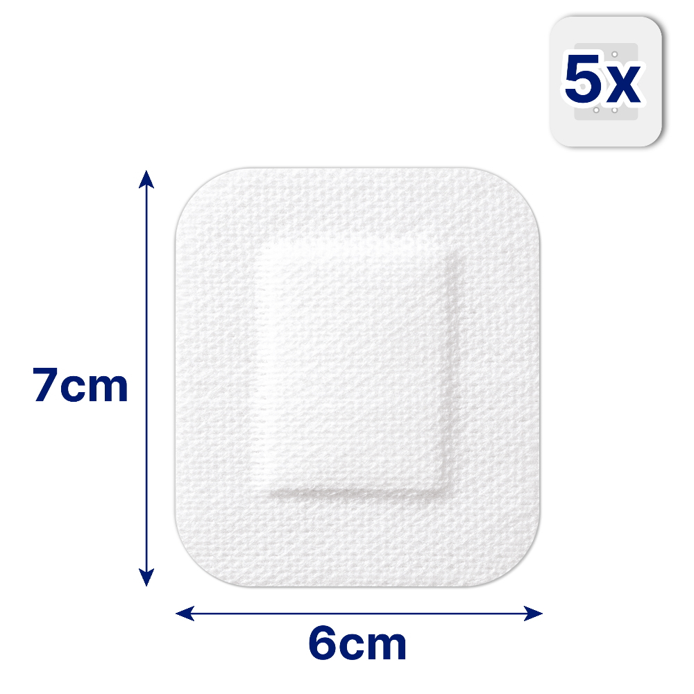 Hansaplast Sensitive Steriler Wundverband XL - 5 Stück