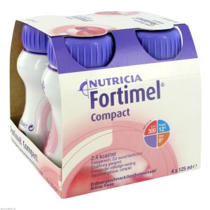 Nutricia Fortimel Compact 2.4 125 ml 24 Stk. Erdbeer - 24 Stück