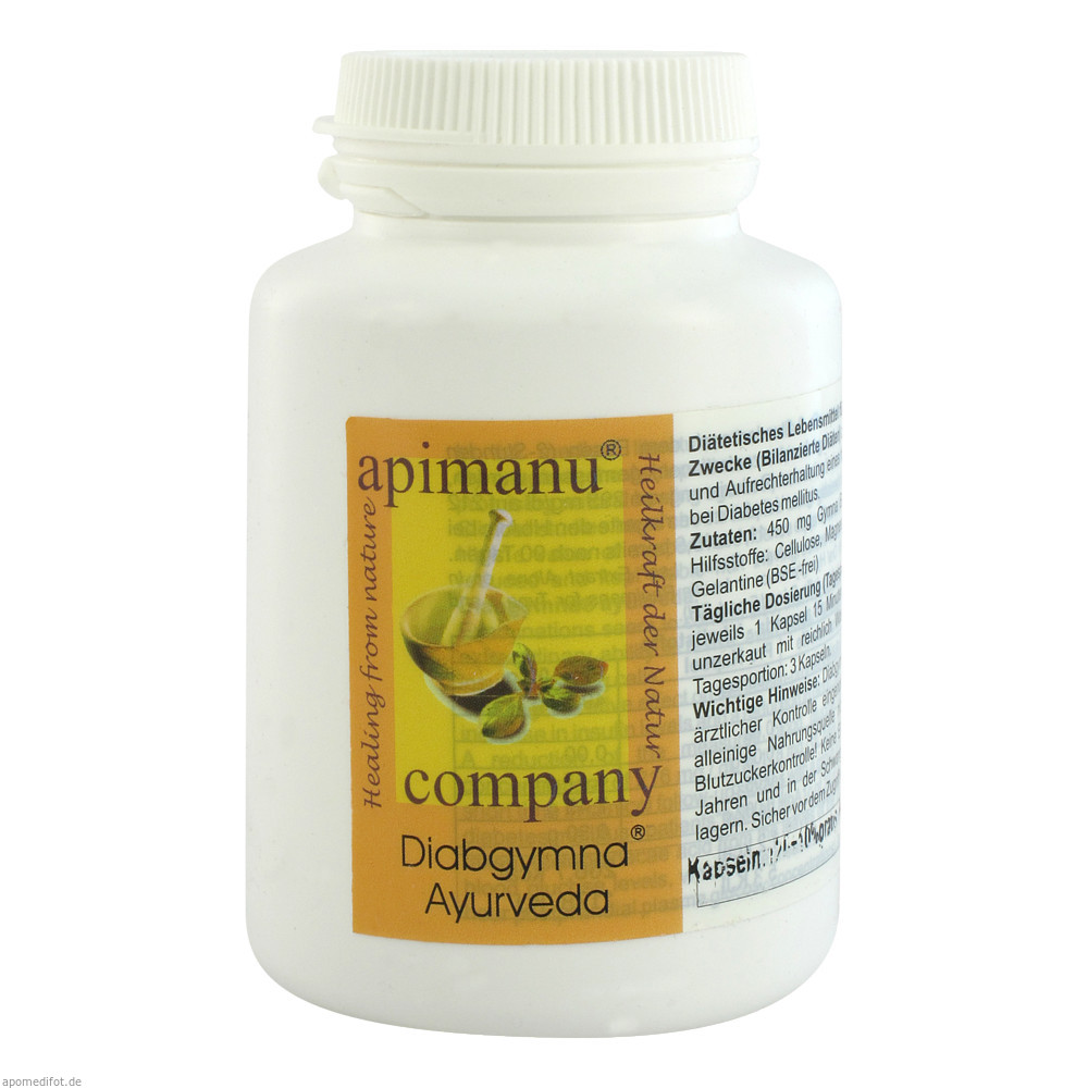 Apimanu Ayurveda Kapseln Diabgymna 120 Stk. - 120 Stück