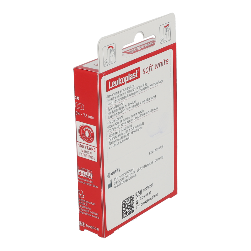 Leukoplast Soft 72 x 38 mm 10 Stk. - 10 Stück