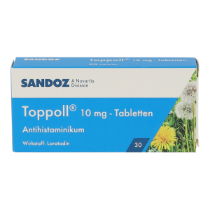 Sandoz TOPPOLL Tabletten 10mg - Antihistaminikum - 30 Stück