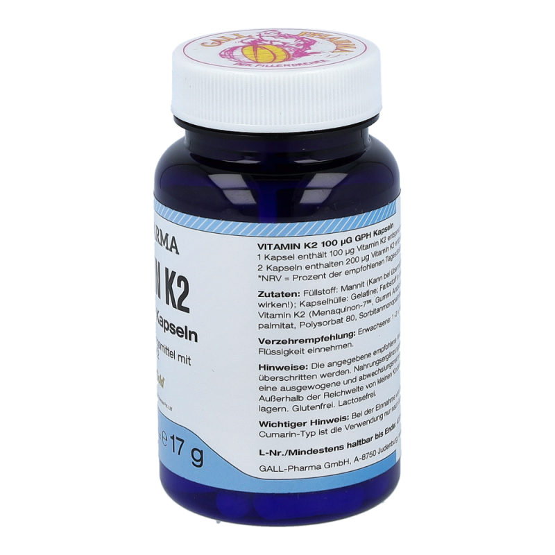 Vitamin K2 Kapseln 100mcg - 30 Stück